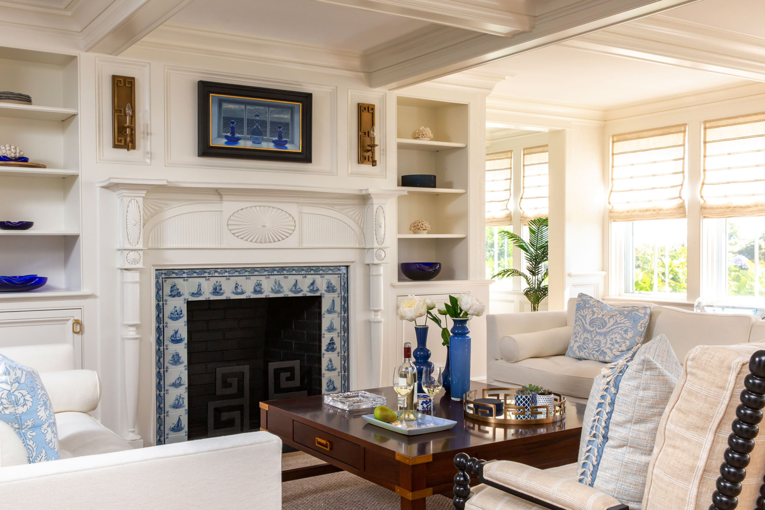 Living Rooms designed by Carolyn Thayer Interiors in Nantucket / Boston