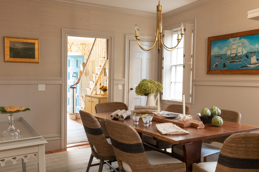 Historic Home Downtown Nantucket with Interior design by Carolyn Thayer